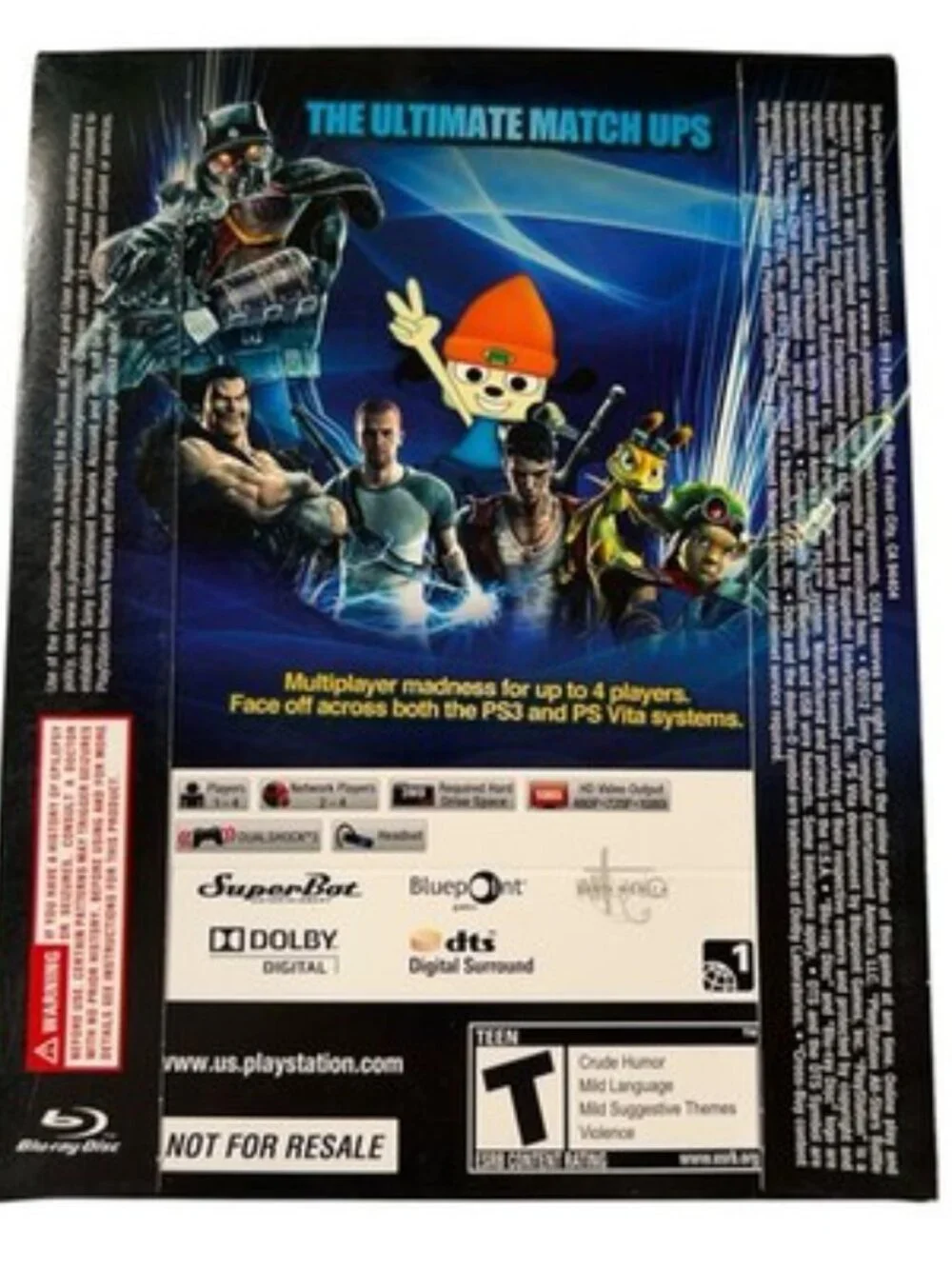 Playstation All-Stars Battle Royale (Sony Playstation 3 PS3) Not For Resale